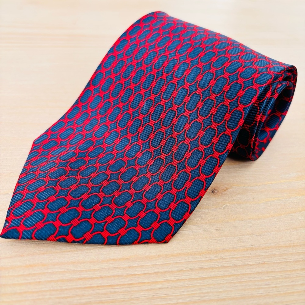 Men’s St. Loren Elegant Red and Blue Men's Tie Formal